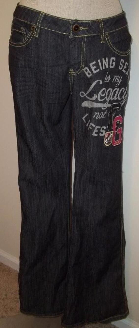 Coogi Vintage Blue Stretch Denim Flare Leg Jeans 5/6
